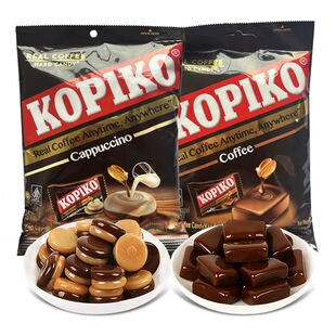 印尼进口KOPIKO可比可原味咖啡糖卡布奇诺咖啡糖袋装零食韩剧同款