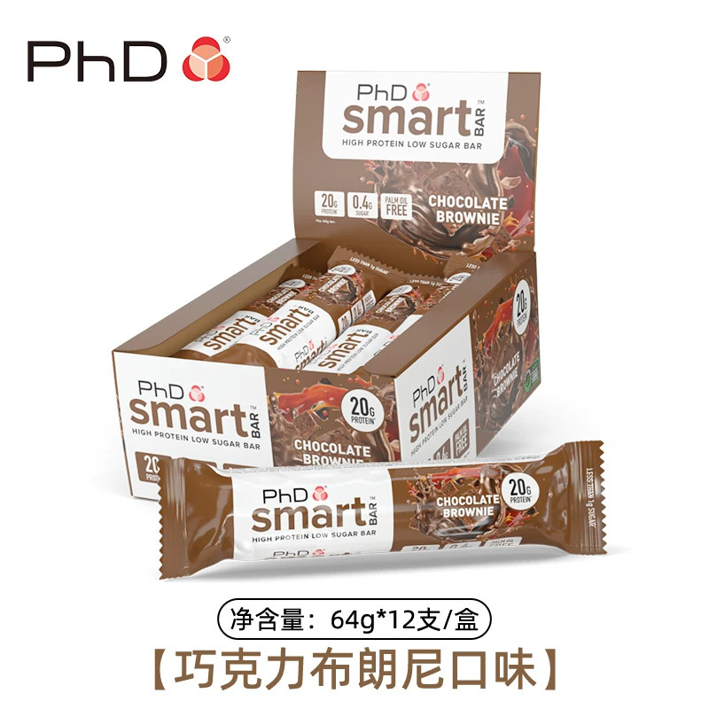 PhD蛋白棒Smart智选mini蛋白运动代餐饱腹零食能量棒英国原装进口
