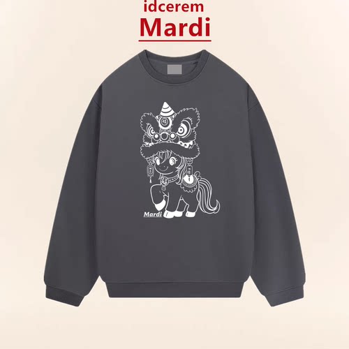 2026新年红色马年卫衣本命年衣服