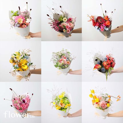 [日日有花开]植物图书馆杭州同城鲜花瓶插花送女友闺蜜家人花束