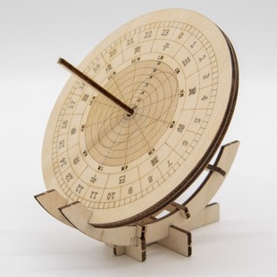 赤道式 日晷 拼插模型 太阳钟 计时 古代天文 仪器【司天灵台】