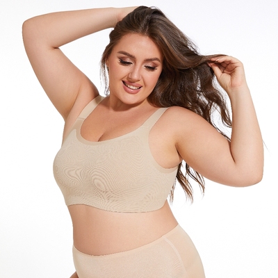 无钢圈舒适显瘦减压多排扣内衣