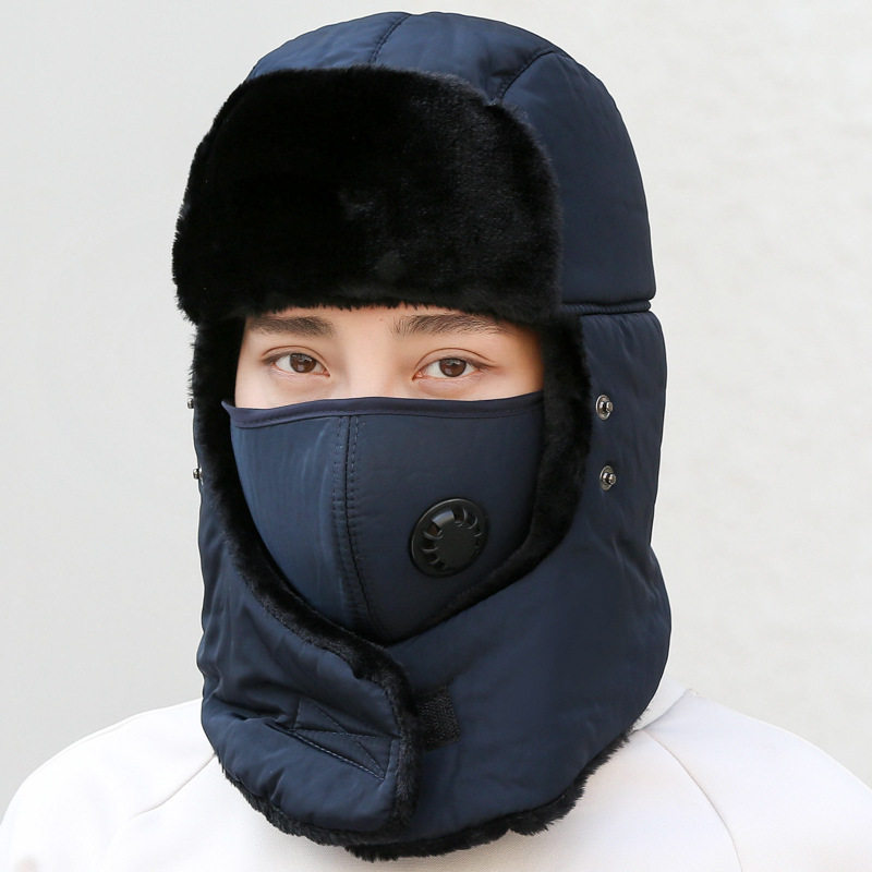 男土女冬季户外骑车抗严寒雷峰冒东北防冻棉幅子防风保暖雷锋帽子