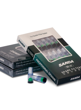 三达烟嘴SD-27双重过滤芯通用一次性抛弃型烟嘴过滤器烟具108个装