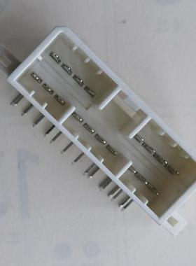 173862-1连接器PCB板端针座18P接插件弯针座对接插件胶壳176118-1