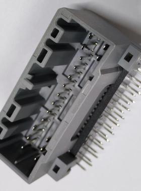 178811-6/178762-1连接器接插件26P板端弯针针座PCB板端复合针座