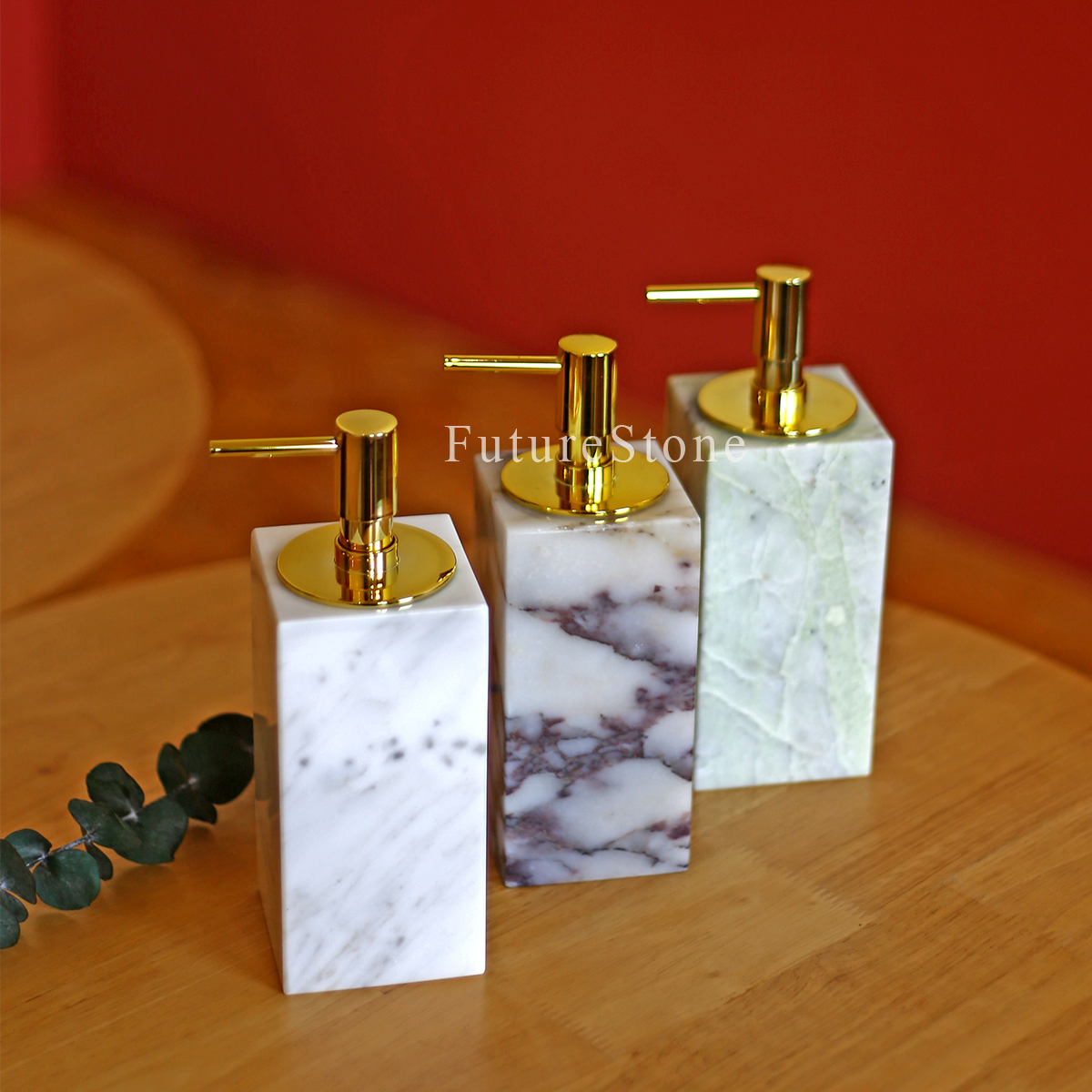 轻奢天然大理石乳液瓶起泡瓶酒店卫浴沐浴露洗发水洗漱台乳液分装