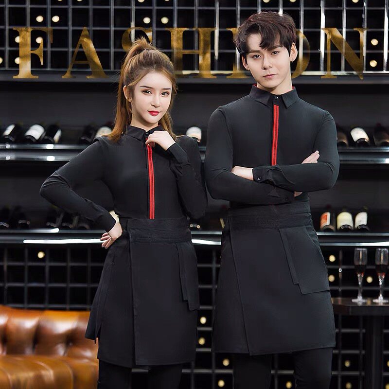 发型师潮牌新款夜店红条长袖衬衫