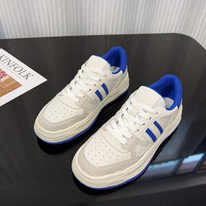 真皮厚底小白鞋女2024新款韩版拼色休闲女鞋百搭软底运动鞋子跑鞋