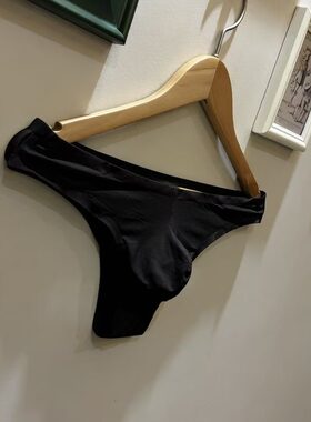 半包低腰男士三角内裤冰丝半透明
