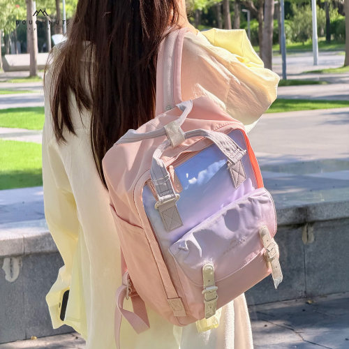 Doughnut甜甜圈旅行双肩包电脑包大学生书包背包旅游