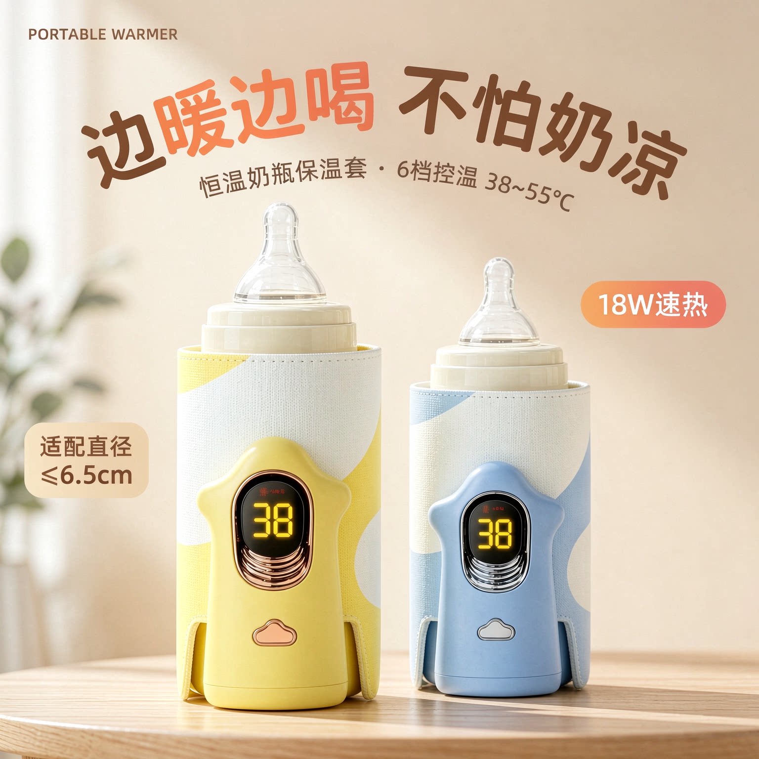 婴儿恒温奶瓶加热套便携车载