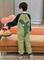 BOYS ONE-PIECE PAJAMAS CORAL VELVET AUTUMN AND WINTER WARM BOYS MIDDLE AND LARGE CHILDREN KICK-PROOF ONE-PIECE SLEEPING BAGS CHILDRENS LOUNGEWEAR
