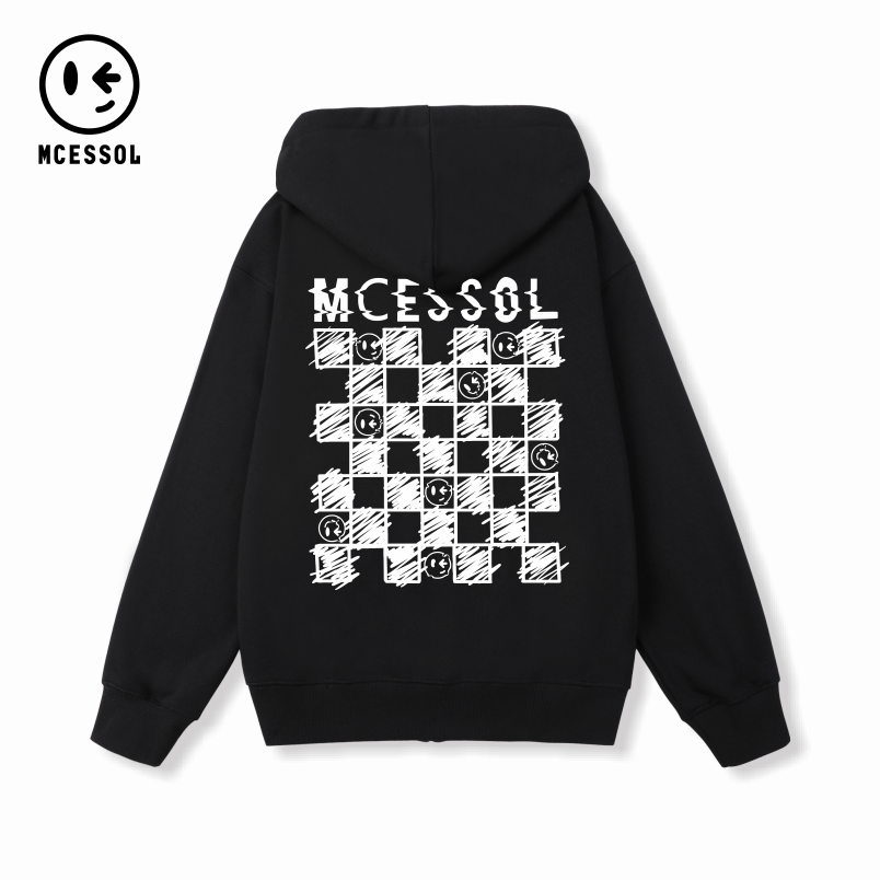 英文字母印花卫衣外套