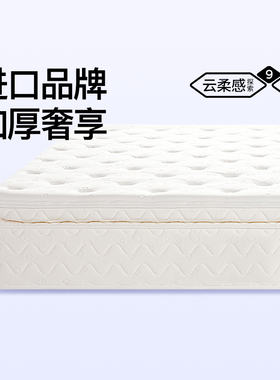 梦神旗下进口品牌RICKS/艾瑞克丝 独立弹簧乳胶双人床垫海丝藤