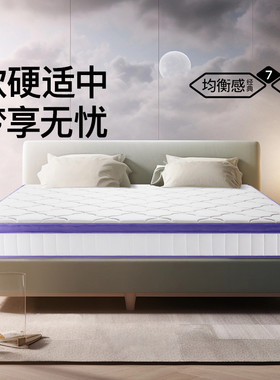 梦神床垫记忆棉独立弹簧椰棕席梦思家用卧室软硬双人床垫朗月