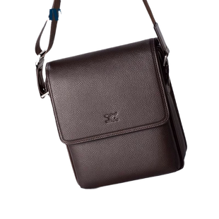 七匹狼男士单肩包2025新款斜挎包公文包大容量通勤包头层牛皮包包