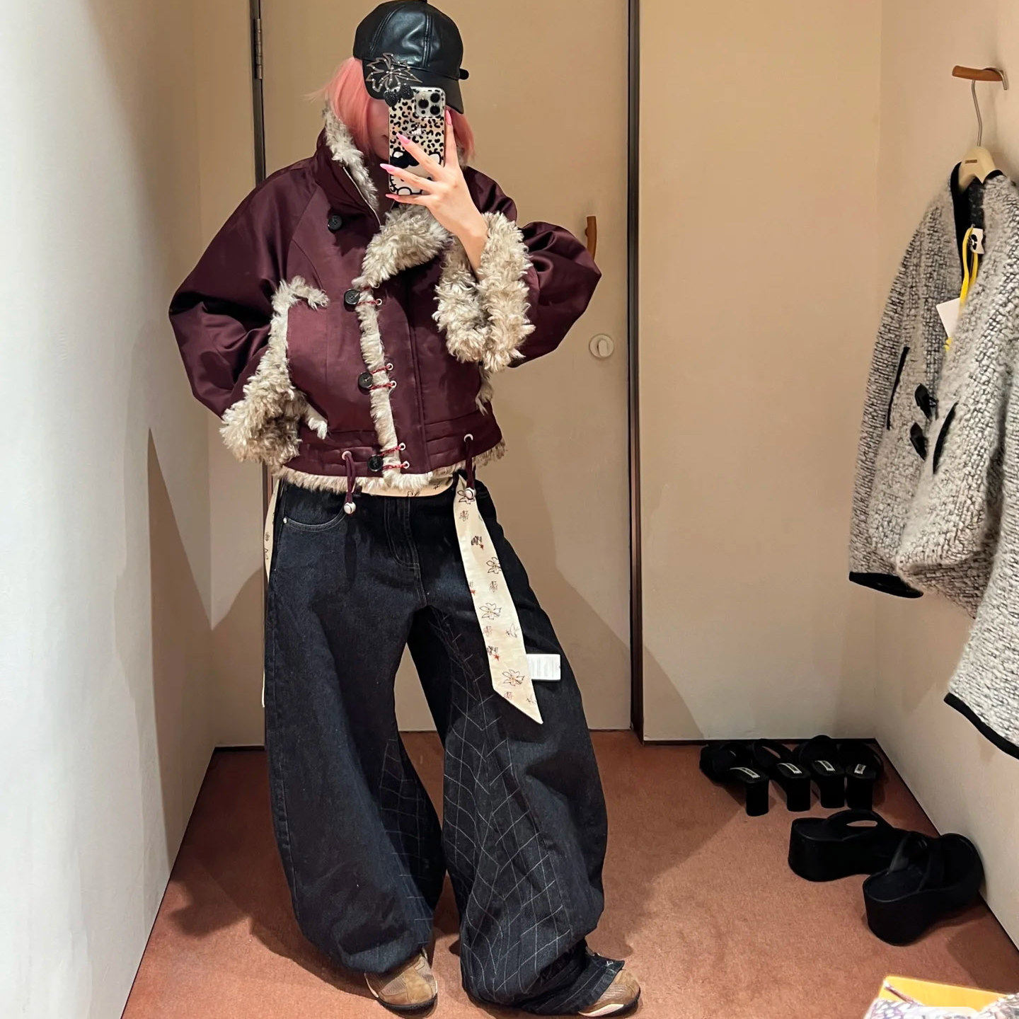 sofia定制25早秋新款复古小众设计感醋酸麻短外套时尚百搭上衣女