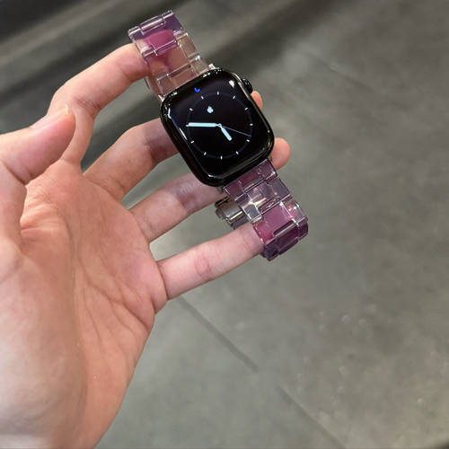 适用于iwatchs11苹果手表带透气树脂applewatch910代女高级感通勤