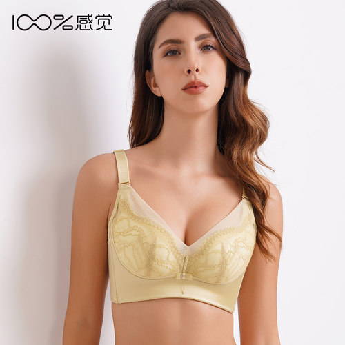 100%感觉无钢圈聚拢文胸