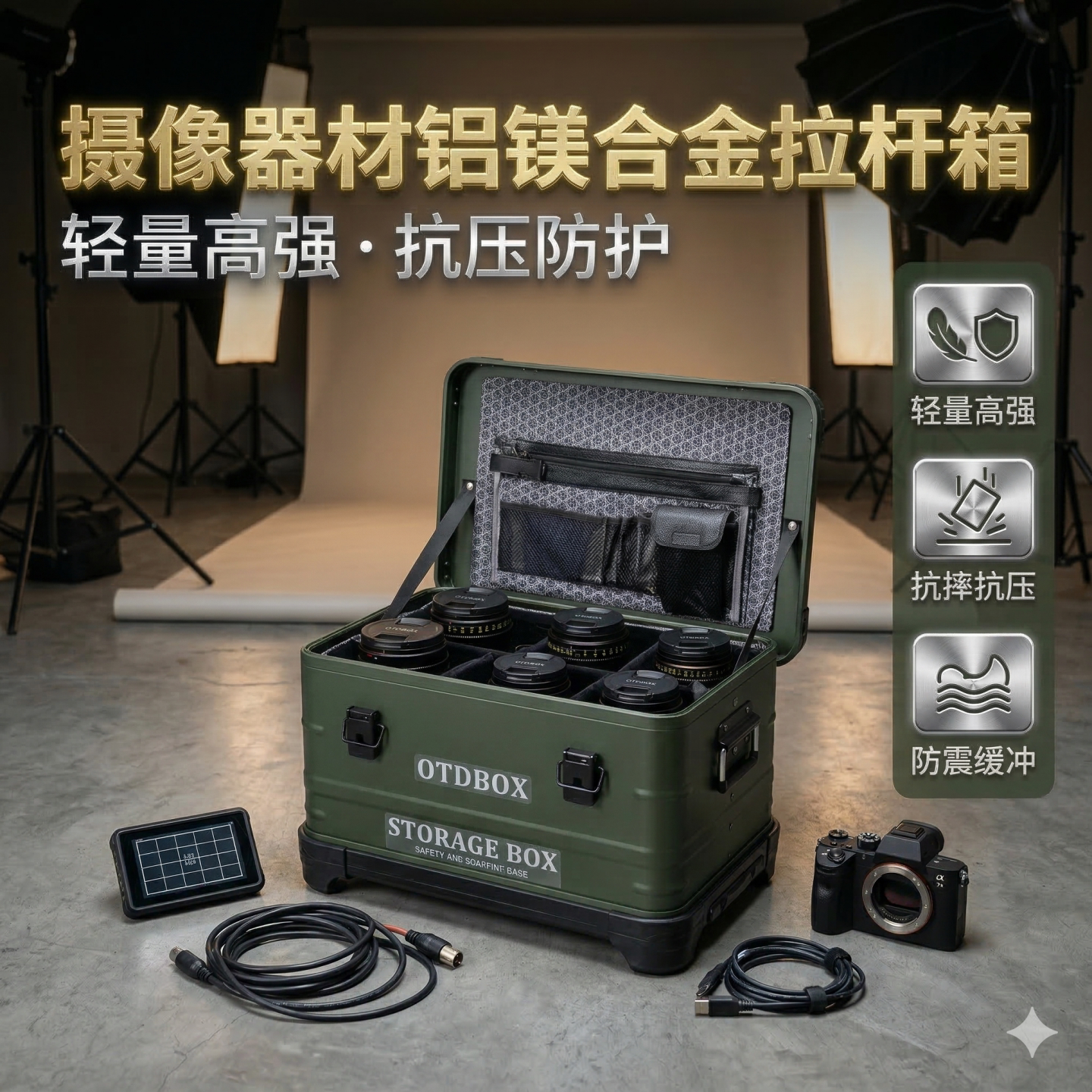 专业防震相机拉杆箱便携行李箱图片