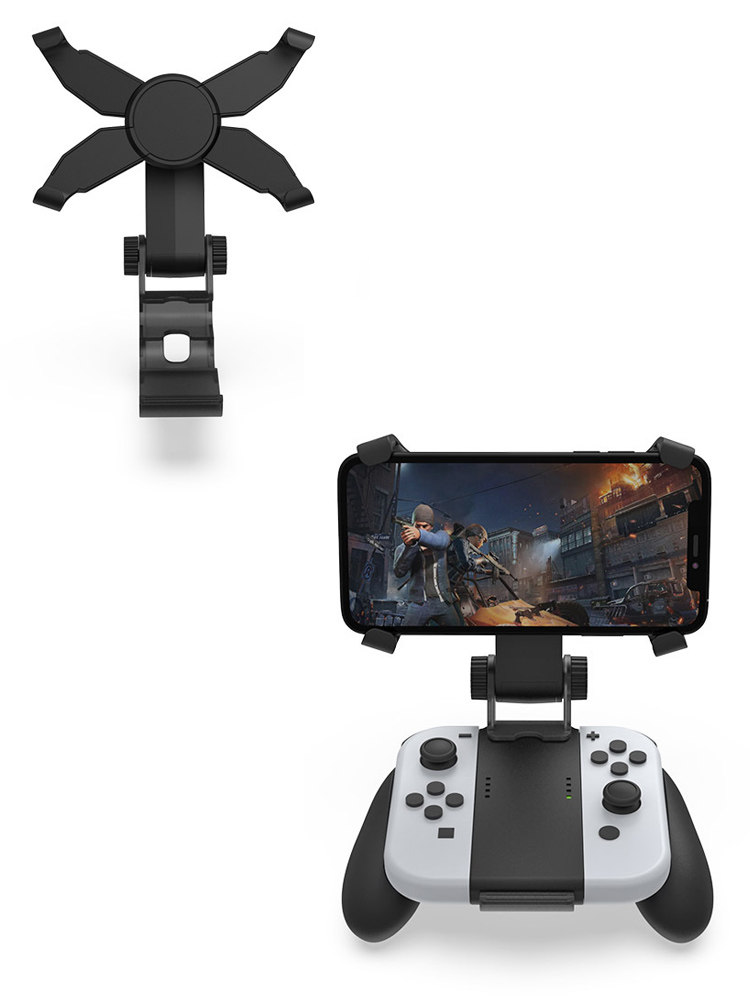 NINTENDO SWITCH 조이콘 핸들 그립 핸드헬드 스탠드에 적합 OLED 핸드헬드 NS PRO 무선 핸들 클립 스크린 스탠드 APPLE 휴대폰 핸드헬드 스탠드 각도 핸들 클립 조정