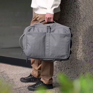 SANWA多功能行李背包出差旅行衣物数码配件收纳拉杆包18寸大容量电脑单双肩背包男士商旅整理收纳小型登机箱