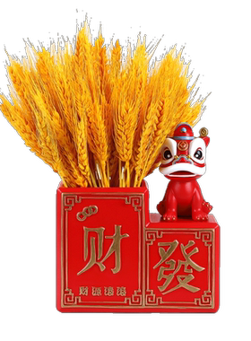 国潮醒狮小狮子摆件存钱罐装饰品