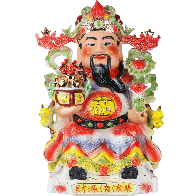 财神爷佛像摆件神像店铺佛龛供奉