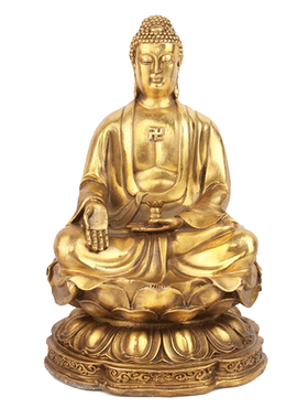 纯铜西方三圣佛像摆件佛具用品