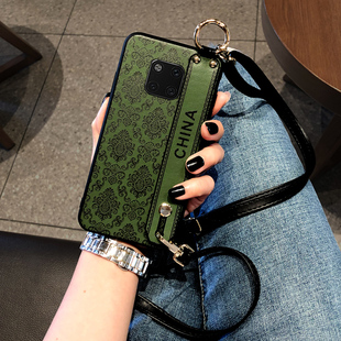 华为Mate70pro 皮质感精孔5G女 手机壳mate60保护套mate20X外壳mate50RS中国风Mate70Air腕带斜挎挂绳国潮时尚