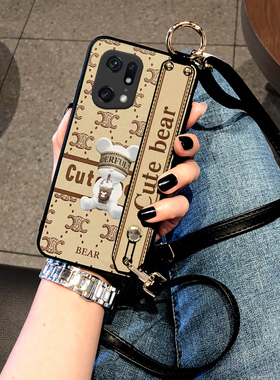 vivo Findx9手机壳Findx8保护套Findx5外壳Findx6pro腕带8S+斜挎挂绳款fx3皮质感FX2可爱熊Findx7Ultra潮版女