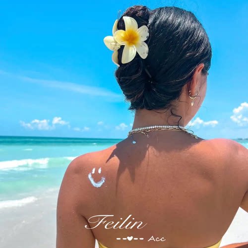 设计感小众气质花朵抓夹