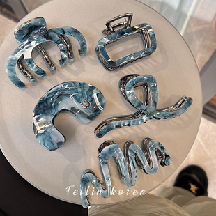 2026新款 高端醋酸抓夹发夹大号发抓头饰大发量u型高级感鲨鱼夹女