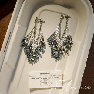 《埃及女神》复古重工长款流苏耳环波西米亚民族风显脸小夸张耳饰