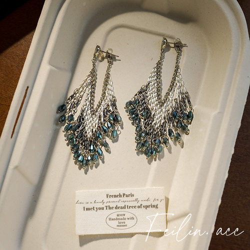 《埃及女神》重工长款流苏耳环