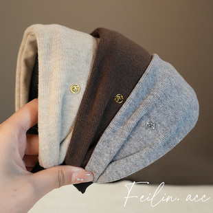 宽边发箍女日常外戴高颅顶头箍秋冬高级感洋气时尚 头饰发卡发饰