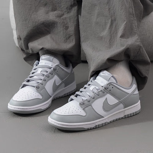 Nike耐克男鞋Dunk Low 白灰 轻便百搭低帮休闲运动板鞋HF5441-105
