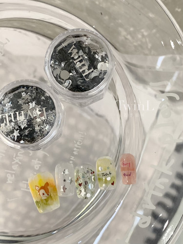 TwinL美甲闪片波点星星亮片