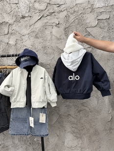 男童秋装工装飞行员棒球服外套2025新款儿童男孩春秋痞帅运动夹克