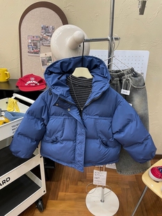 连帽棉袄洋气上衣 加厚棉衣宝宝冬装 男童棉服外套2025新款 儿童冬季