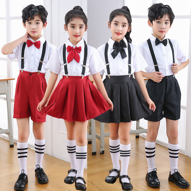 新款儿童合唱演出背带裤