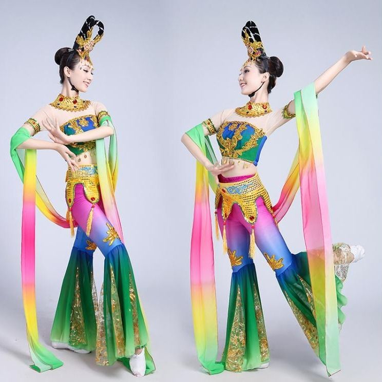 新款敦煌飞天舞蹈服装嫦