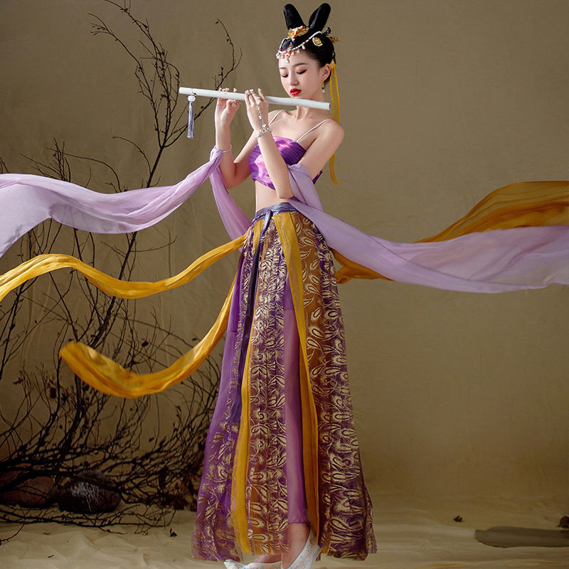 飞天汉服敦煌舞蹈服古风