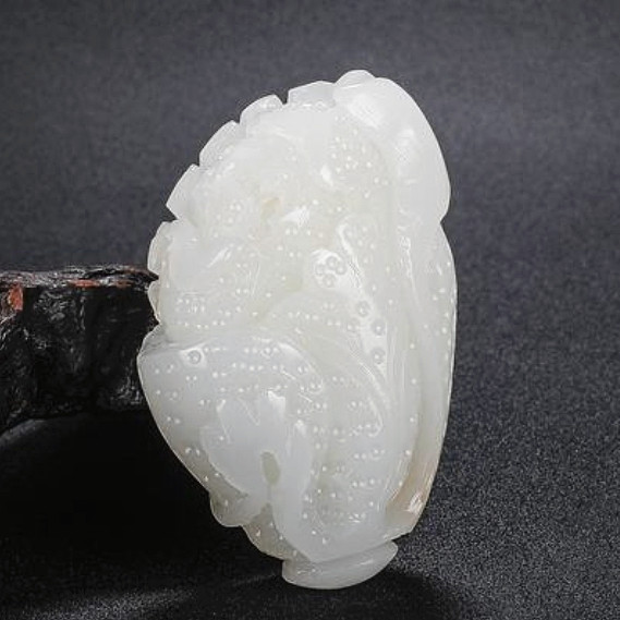 天然新疆和田玉籽料白菜把件精品玉石招财百财白菜手把件百财来