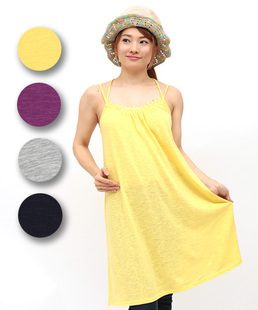 新款 绑带女吊带长裙 titicaca复古民族风森系清新全棉花边长款