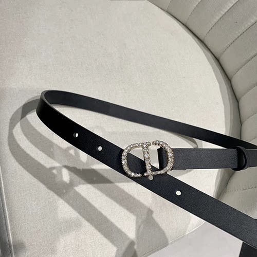 现货【巴黎地图】CD全钻 腰间的魅力 电镀五金字母镶钻牛皮腰带