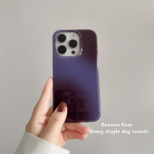 BananaCase小众ins复古设计感浆果紫渐变适用iPhone16promax苹果15pro手机壳14pro新款13防摔保护套17pro硬壳