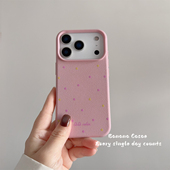BananaCase韩国ins少女粉撞色波点适用iPhone17苹果16promax手机壳17pro防摔15promax新款 14pro清新保护套