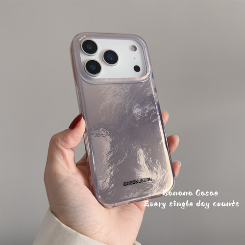 高级感特调简约锡纸纹17pro硬壳